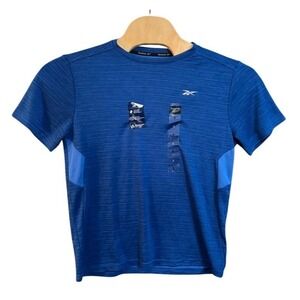 NWT Reebok Mens Blue Space Dye Performance Training T-Shirt Size Small 3RBMS14